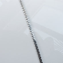 Load image into Gallery viewer, Silver Long Serpentine Chain Necklace Sterling Silver - Karina Constantine