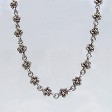Load image into Gallery viewer, Flower Chain Necklace Sterling Silver Circa 1970s - Karina Constantine Jewellery