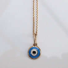 Load image into Gallery viewer, Evil Eye Pendant Necklace 14-Karat Rose Gold - Karina Constantine Jewellery