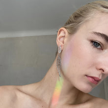 Load image into Gallery viewer, Large Angel Wings Earrings Sterling Silver - Karina Constantine Jewellery