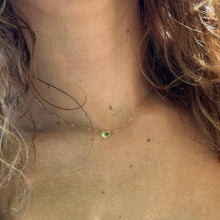 Load image into Gallery viewer, Mini Heart Choker Necklace 14-Karat Rose Gold - Karina Constantine jewellery