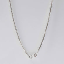 Load image into Gallery viewer, Silver Glitter Margarita Twisted Rock Chain Necklace Sterling Silver - Karina Constantine jewellery