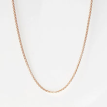 Load image into Gallery viewer, Gold Short Belcher Chain Necklace 14-Karat Rose Gold