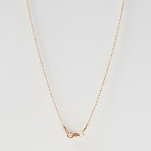 Load image into Gallery viewer, Gold Short Beaded Chain Necklace 14-Karat Rose Gold - Karina Constantine jewellery