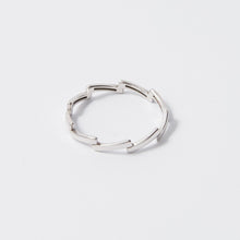 Load image into Gallery viewer, Zigzag Stacking Ring 14-Karat White Gold - Karina Constantine