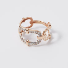 Load image into Gallery viewer, Chain Link Ring 14-Karat Rose Gold - Karina Constantine jewellery