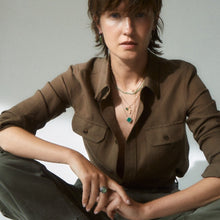 Load image into Gallery viewer, Mint Green Quartz Ring Sterling Silver - Karina Constantine Jewellery