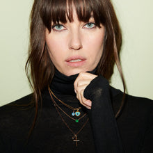 Load image into Gallery viewer, Evil Eye Heart Pendant Necklace 18-Karat Yellow Gold - Karina Constantine Jewellery