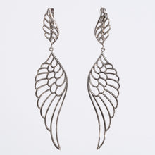 Load image into Gallery viewer, Large Angel Wings Earrings Sterling Silver - Karina Constantine Jewellery