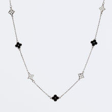Load image into Gallery viewer, Lucky Clover Enamel Necklace Sterling Silver - Karina Constantine jewellery