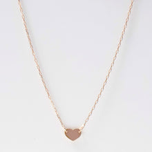 Load image into Gallery viewer, Mini Heart Choker Necklace 14-Karat Rose Gold - Karina Constantine jewellery