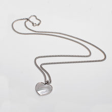 Load image into Gallery viewer, Mother of Pearl Heart Pendant Necklace Sterling Silver - Karina Constantine jewellery