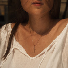 Load image into Gallery viewer, Cross Pendant 14-Karat Rose Gold - Karina Constantine Jewellery