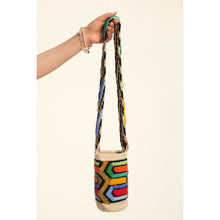 Load image into Gallery viewer, Colombian Small Beaded Wool Mochila Bag- Multicoloured
