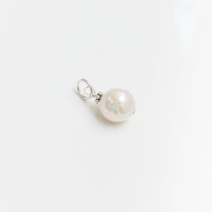 Baroque Pearl Drop Charm Pendant Sterling Silver - Karina Constantine