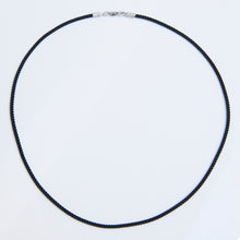 Load image into Gallery viewer, Black Silk Cord Sterling Silver Clasp - Karina Constantine
