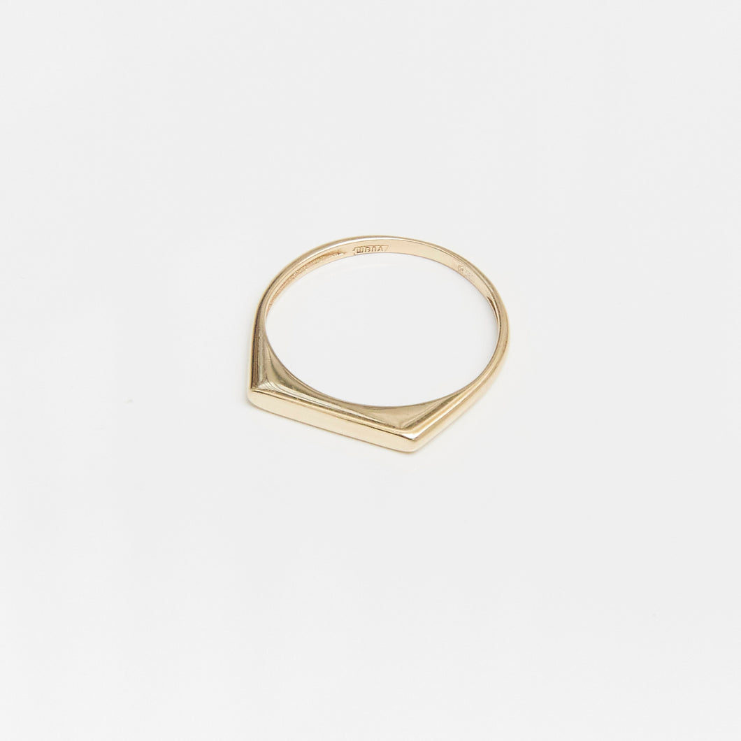 Block Ring 14-Karat Yellow Gold - Karina Constantine