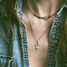 Load image into Gallery viewer, Enamel Cross Pendant 14-Karat Rose Gold - Karina Constantine Jewellery
