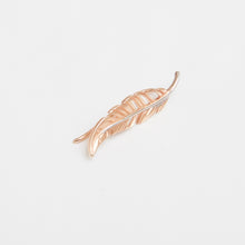 Load image into Gallery viewer, Feather Earring 14-Karat Rose, White Gold - Karina Constantine
