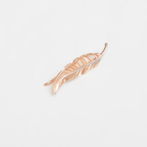 Feather Earring 14-Karat Rose, White Gold - Karina Constantine