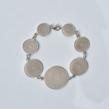 Load image into Gallery viewer, Filigree Colombian Disc Bracelet Sterling Silver - Karina Constantine
