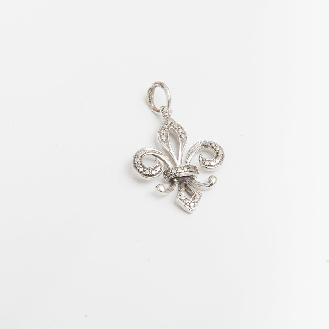 Fleur De Lis Pendant Sterling Silver - Karina Constantine