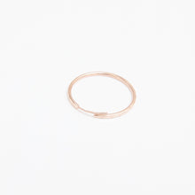 Load image into Gallery viewer, Gold Midi Sleeper Hoop Earrings 14-Karat Rose Gold - Karina Constantine
