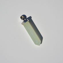 Load image into Gallery viewer, Green Aventurine Crystal Point Pendant Sterling Silver
