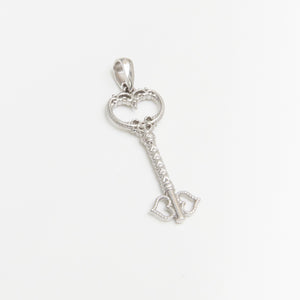 Heart Key Pendant Argentium Silver - Karina Constantine