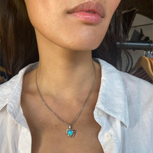 Load image into Gallery viewer, Opal Heart Pendant Necklace Sterling Silver - Karina Constantine 
