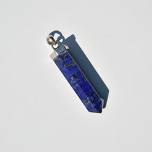 Load image into Gallery viewer, Lapis Crystal Point Pendant Sterling Silver
