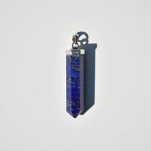 Load image into Gallery viewer, Lapis Crystal Point Pendant Sterling Silver
