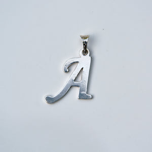 Letter "A" Pendant Sterling Silver Circa 1980s - Karina Constantine 