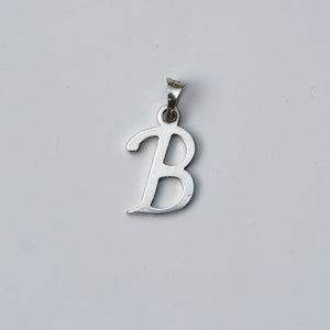 Letter "B" Pendant Sterling Silver Circa 1980s - Karina Constantine 