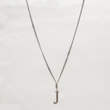 Load image into Gallery viewer, Letter &quot;J&quot; Clip on Pendant Sterling Silver Circa 1980s - Karina Constantine
