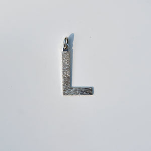 Letter "L" Pendant Sterling Silver Circa 1970s - Karina Constantine 