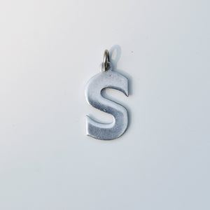 Letter "S" Pendant Sterling Silver Circa 1970s - Karina Constantine 