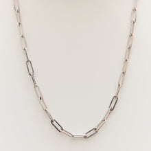 Load image into Gallery viewer, Paperclip Chain Necklace Sterling Silver - Karina Constantine
