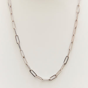 Paperclip Chain Necklace Sterling Silver - Karina Constantine