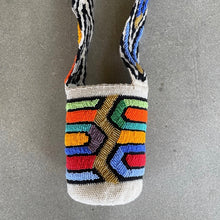 Load image into Gallery viewer, Colombian Small Beaded Wool Mochila Bag- Multicoloured
