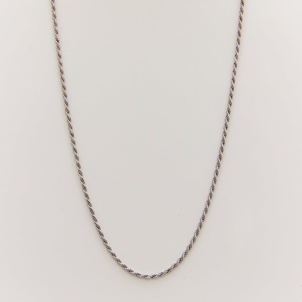 Silver Short Rope Chain Necklace Sterling Silver - Karina Constantine