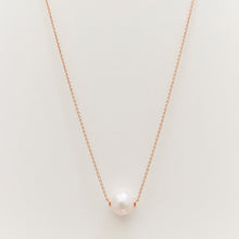 Load image into Gallery viewer, Single Pearl Pendant Necklace 14-Karat Rose Gold - Karina Constantine
