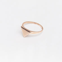 Load image into Gallery viewer, Triangle Geometric Ring 14-Karat Rose Gold - Karina Constantine 
