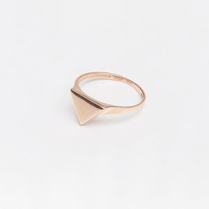 Triangle Geometric Ring 14-Karat Rose Gold - Karina Constantine 