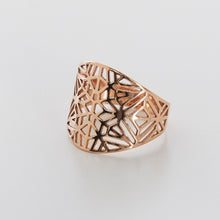 Load image into Gallery viewer, Filigree Statement Ring 14-Karat Rose Gold - Karina Constantine Jewellery
