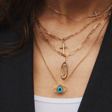 Load image into Gallery viewer, Cross Pendant 14-Karat Rose Gold - Karina Constantine Jewellery
