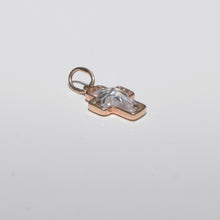 Load image into Gallery viewer, Gem Cross Pendant 14-Karat Rose Gold - Karina Constantine jewellery
