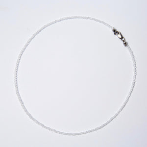 Cubic Zirconia Beaded Choker Sterling Silver -Karina Constantine jewellery