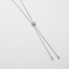 Load image into Gallery viewer, Evil Eye Slider Necklace Sterling Silver - Karina Constantine jewellery
