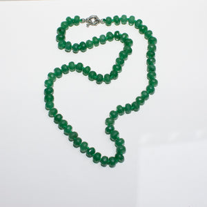 Emerald Gemstone Bead Necklace - Karina Constantine jewellery